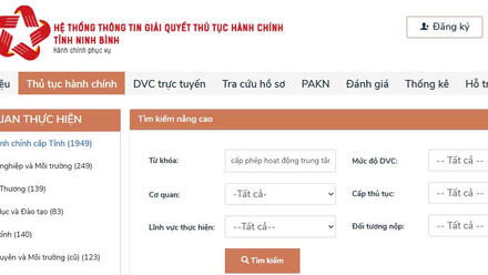 Sở Giáo dục và Đào tạo thực hiện tốt  các thủ tục hành chính, phục vụ tổ chức và công dân